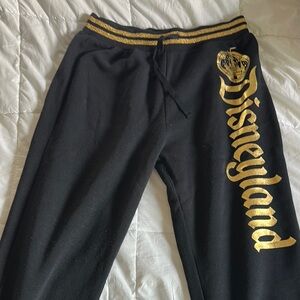 Black and Gold Disneyland Sweatpants